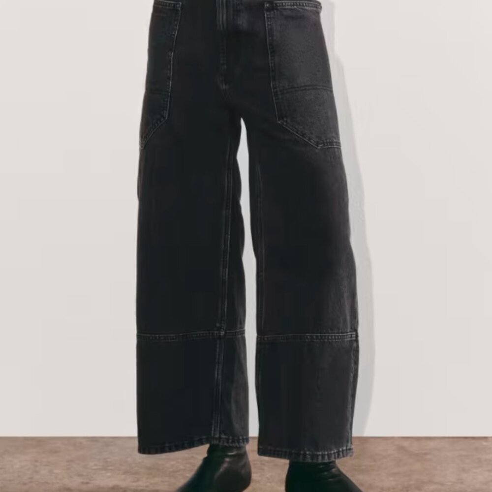 Everlane Cropped Gardener Jean - Washed Black